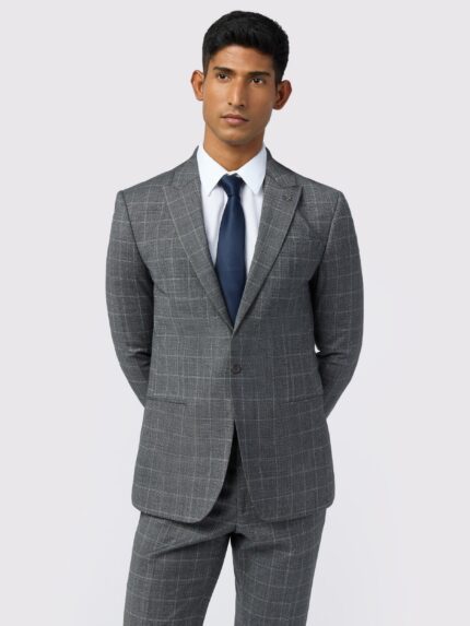 Ted Baker Hilson Check Wool Blend Suit Jacket